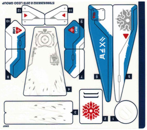 레고 Sticker Sheet for Set 70673 (57898)