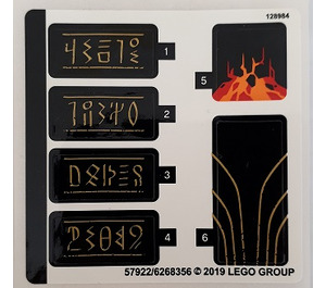 LEGO Sticker Sheet for Set 70674 (57922)