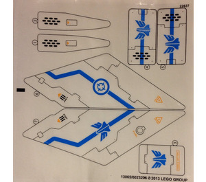 LEGO Sticker Sheet for Set 70701 (13065)