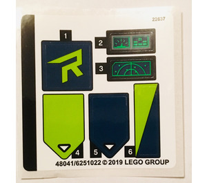 LEGO Autocollant Sheet for Set 70826 (48041)