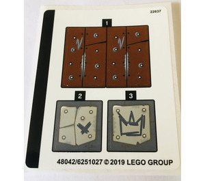 LEGO Autocollant Sheet for Set 70827 (48042)