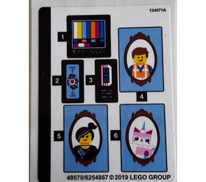 LEGO Aufkleber Sheet for Set 70831 (48070)