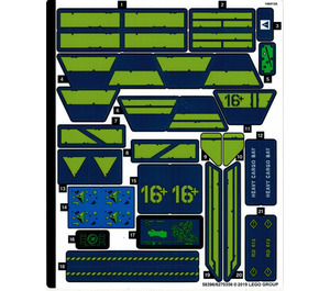 LEGO Sticker Sheet for Set 70839 (58396)
