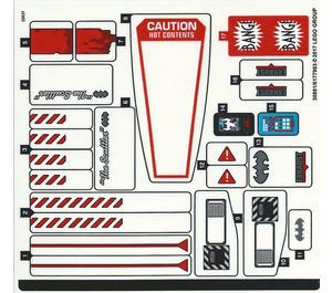 LEGO Sticker Sheet for Set 70908 (30881)