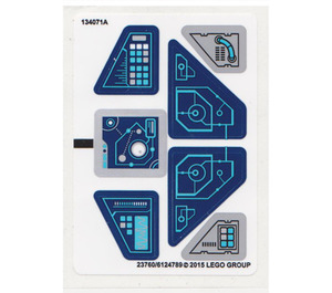 LEGO Sticker Sheet for Set 71173 (23760)