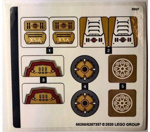 LEGO Aufkleber Sheet for Set 71702 (66268)