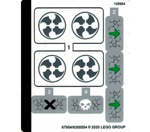 LEGO Sticker Sheet for Set 71719 (67954)