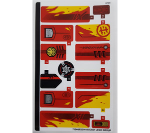 LEGO Sticker Sheet for Set 71737 (71544)