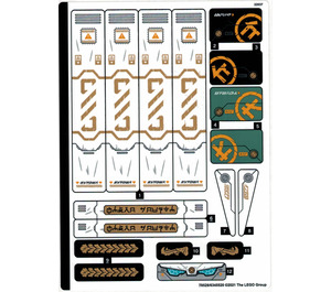 LEGO Sticker Sheet for Set 71756 (78529)