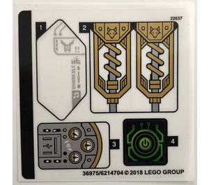 LEGO Sticker Sheet for Set 72005 (36975)