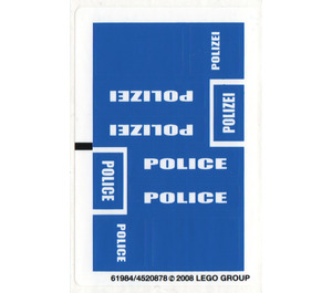 LEGO Autocollant Sheet for Set 7236 (Bleu version) (61984)