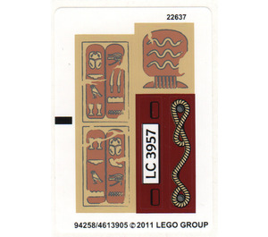 LEGO Autocollant Sheet for Set 7325 (94258)