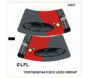 LEGO Sticker Sheet for Set 75001 (13357)