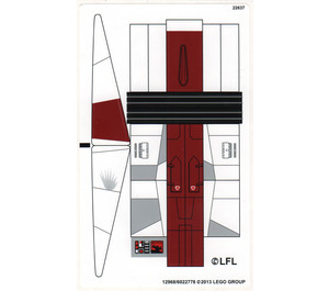 LEGO Sticker Sheet for Set 75003 (12968)