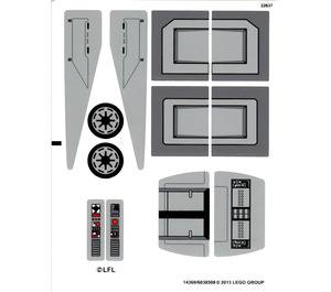 LEGO Sticker Sheet for Set 75019 (14360)