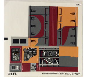 LEGO Autocollant Sheet for Set 75052 (17594)