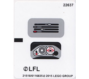 레고 Sticker Sheet for Set 75091 (21518 / 21519)