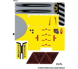 LEGO Sticker Sheet for Set 75092 (21521 / 21522)