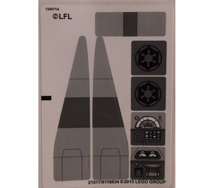 LEGO Sticker Sheet for Set 75106 (21516 / 21517)