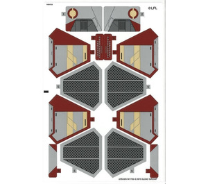 LEGO Sticker Sheet for Set 75135 (25533 / 25538)