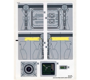 LEGO Sticker Sheet for Set 75136 (25161 / 25162)