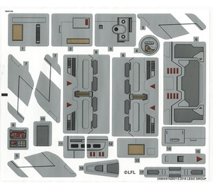 LEGO Sticker Sheet for Set 75140 (25804 / 25805)