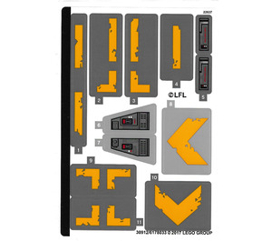 레고 Sticker Sheet for Set 75171 (30912)