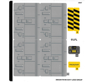 LEGO Sticker Sheet for Set 75172 (30933)