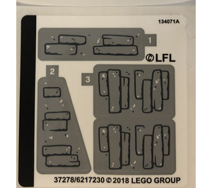 LEGO Aufkleber Sheet for Set 75200 (37278)