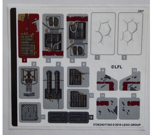 LEGO Sticker Sheet for Set 75202 (37283)