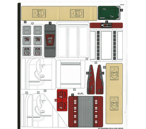 LEGO Sticker Sheet for Set 75222 (40116)