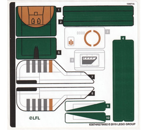 LEGO Sticker Sheet for Set 75248 (63874)