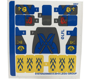 LEGO Sticker Sheet for Set 75258 (51670)