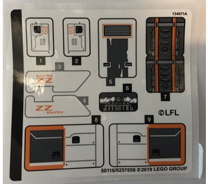 LEGO Sticker Sheet for Set 75259 (50116)