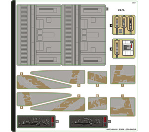 LEGO Sticker Sheet for Set 75292 (69523)