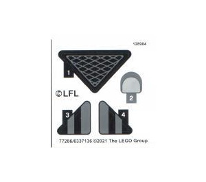 LEGO Sticker Sheet for Set 75304 (77286)