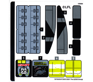 LEGO Autocollant Sheet for Set 75314 (78795)