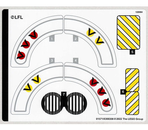 LEGO Sticker Sheet for Set 75327 (01571)