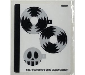 LEGO Sticker Sheet for Set 75549 (68871)