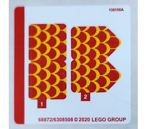 LEGO Aufkleber Sheet for Set 75550 (68872)