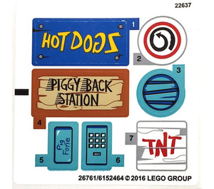 LEGO Autocollant Sheet for Set 75824 (26761)