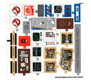 레고 Sticker Sheet for Set 75827 (25233)