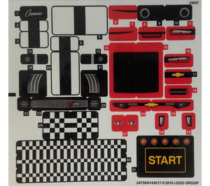 LEGO Sticker Sheet for Set 75874 (24758 / 24759)