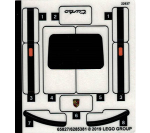 LEGO Autocollant Sheet for Set 75895 (65827)