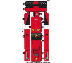 LEGO Sticker Sheet for Set 75899 (19242)