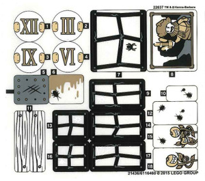 LEGO Sticker Sheet for Set 75904 (21436)