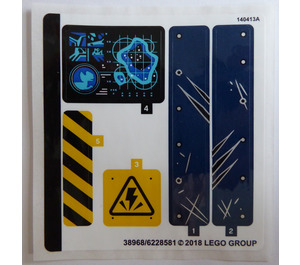 LEGO Sticker Sheet for Set 75931 (38968)