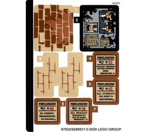 레고 Sticker Sheet for Set 75966 (67832)