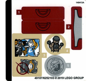 LEGO Aufkleber Sheet for Set 75972 (49107)