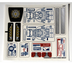 LEGO Sticker Sheet for Set 76007 (14648)